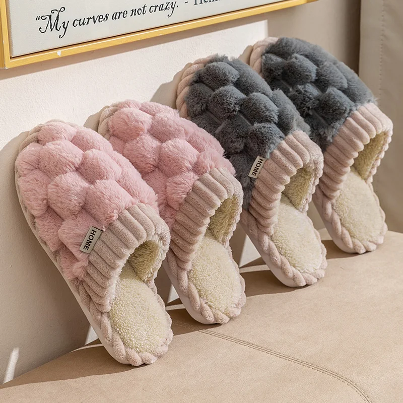 Mule Slip On - Modieuze winterpantoffels voor koppels, warme geruite
