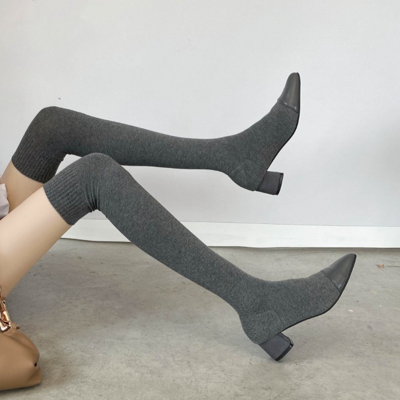 Sock Boot Women - Hoge knie-sokschoenen 2025, nieuwe lente en