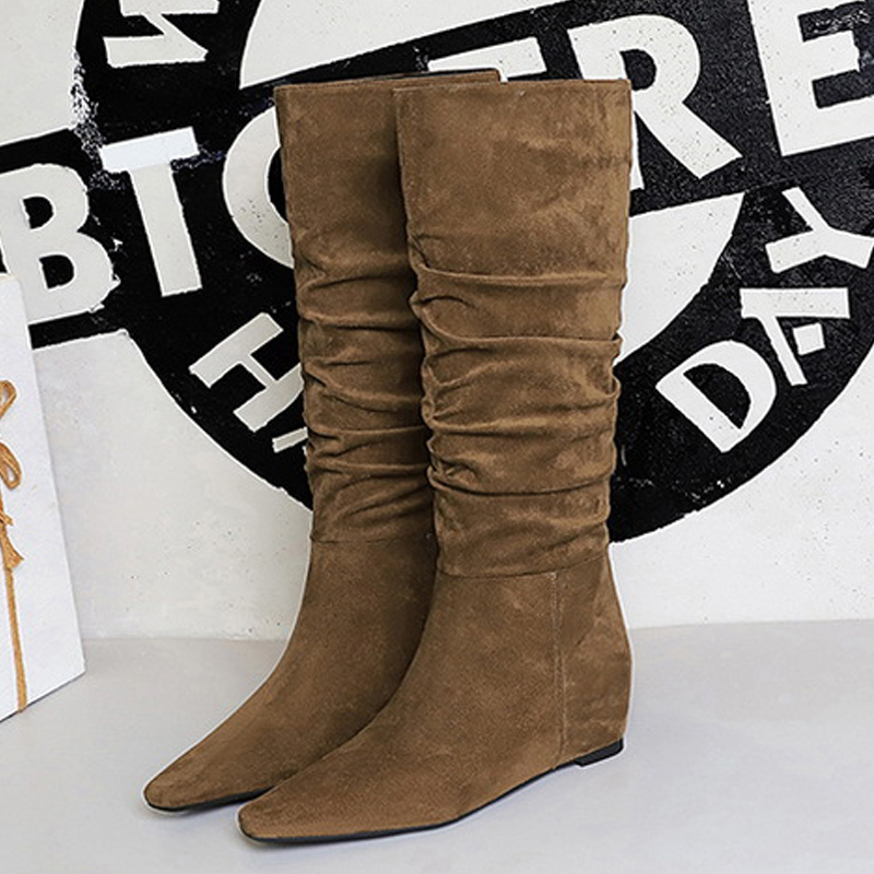 Knee High Boots Women - BIGTREE Nieuwe Herfst Winter Ontwerp Inlegzolen