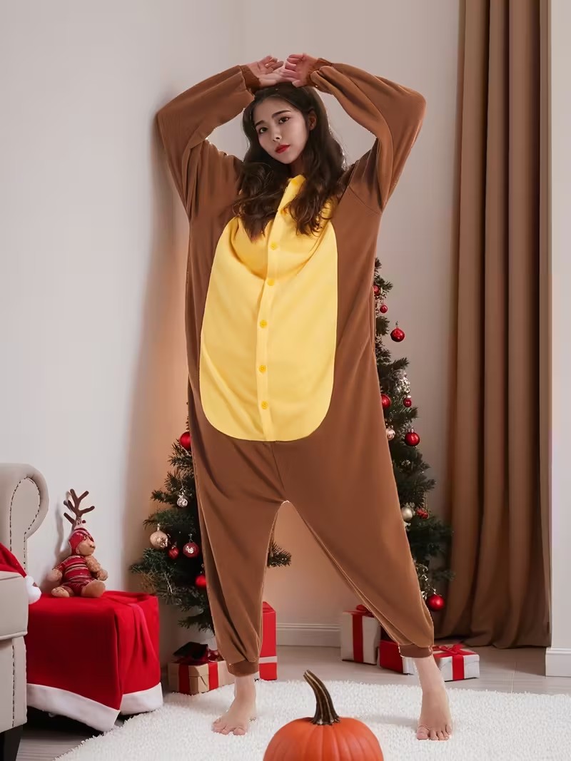 Volwassen bruine beer Kigurumi - Women Shoes Xxl recensie en prijs