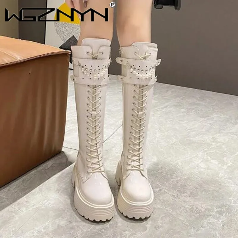 Winter Leer Warme Pluche Laarz - Knee High Boots Women recensie en prijs