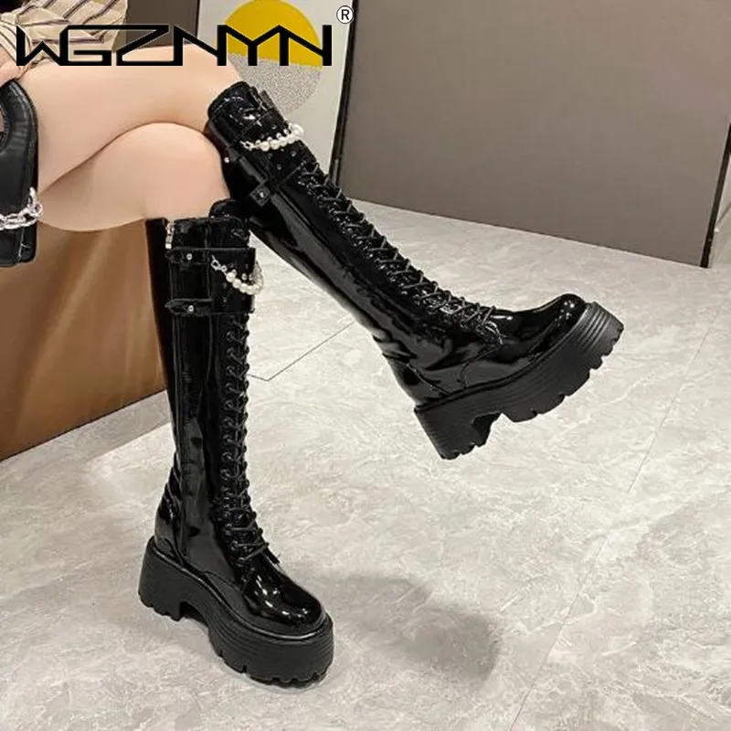 Winter Leer Warme Pluche Laarz - Knee High Boots Women recensie en prijs
