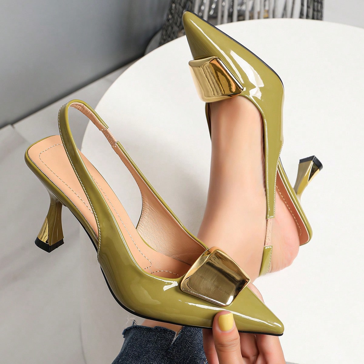 Elegante damesschoenen met ges - Women'S Shoes Clogs recensie en prijs