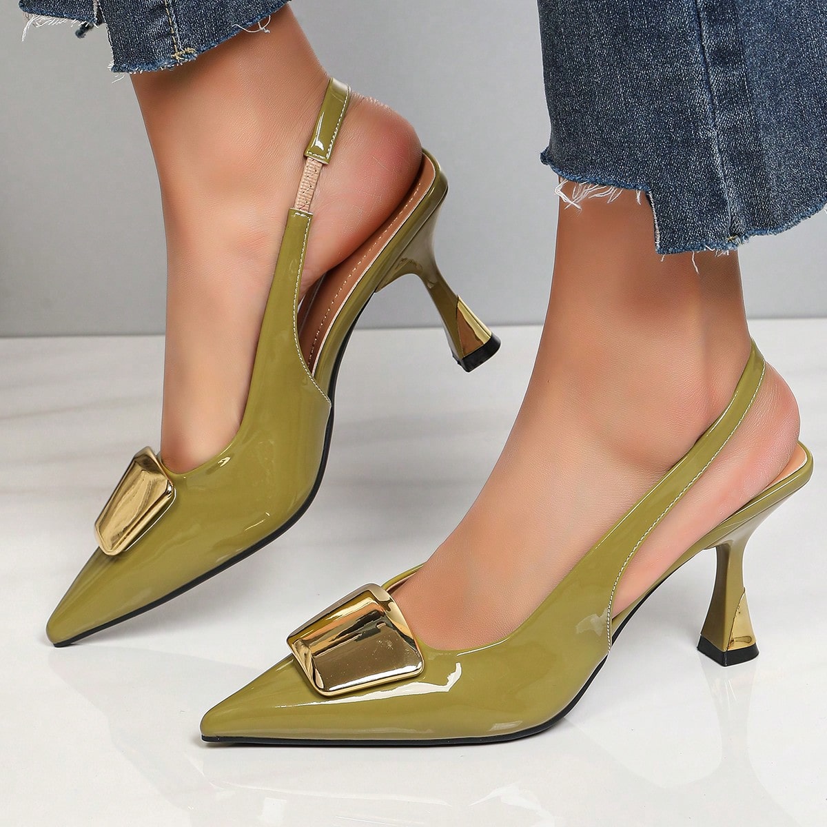 Elegante damesschoenen met ges - Women'S Shoes Clogs recensie en prijs