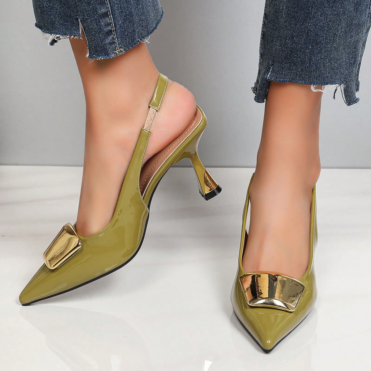 Elegante damesschoenen met ges - Women'S Shoes Clogs recensie en prijs